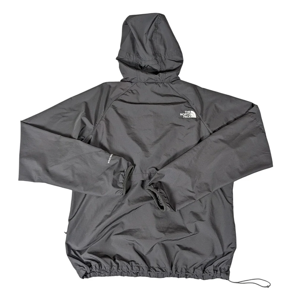 The North Face Mens Black Circular Design Windbreaker Hooded Jacket NF0A7QLE